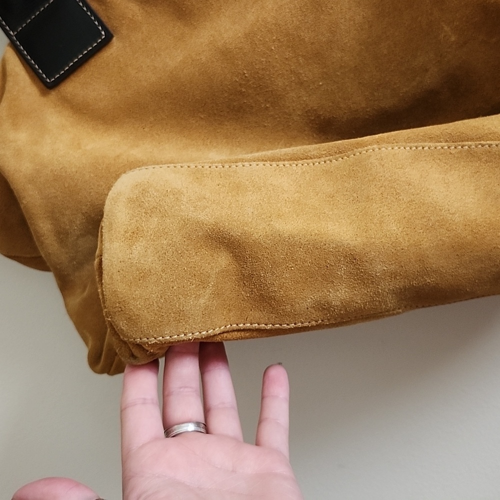 Dooney and Bourke Vintage Suede Leather Heavy Tote Bag - Picture 8 of 14